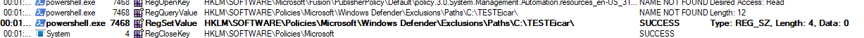 /create-persistent-defender-av-exclusions-circumvent-defender-endpoint-detection/images/ProcMon-PowerShell.png