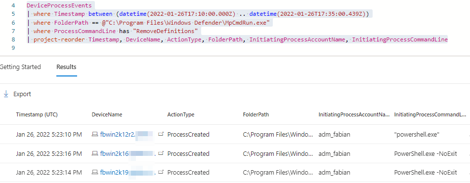 /en/current-limits-defender-av-tamper-protection/images/MpCmdRunSignatureRemovalAdvancedHunting.png /en/current-limits-defender-av-tamper-protection/images/MpCmdRunSignatureRemovalAdvancedHunting.png