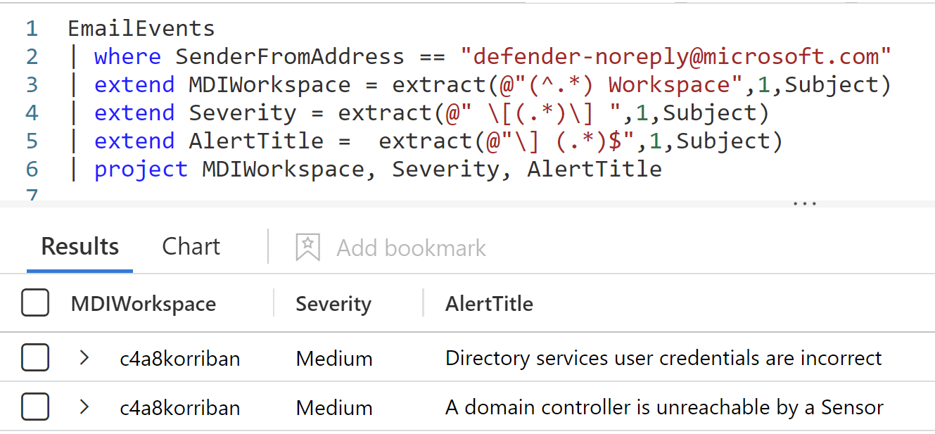 /en/integrate-mdi-health-alerts-microsoft-sentinel/images/AdvancedKustoQuery.png