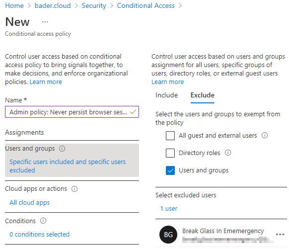/en/journey-passwordless-enable-passwordless/images/AzurePortalCAPolicyExcludeBreakGlass.png