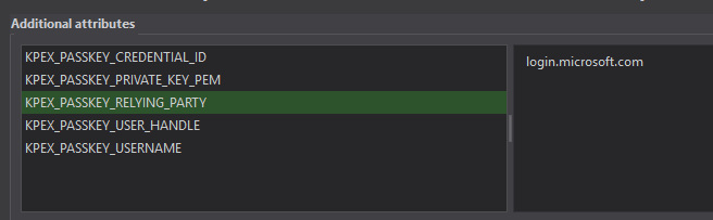 GitHub repository secrets settings page with passkey credential values (PASSKEY_USER_HANDLE, PASSKEY_CREDENTIAL_ID, PASSKEY_PRIVATE_KEY_PEM) configured /en/run-xdrinternal-github-action/images/github-secrets-setup.png