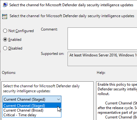 Security intelligence updates settings /gradual-rollout-process-microsoft-defender/images/GPO_SecIntel.png